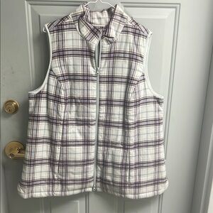 Plaid Sleeveless Vest